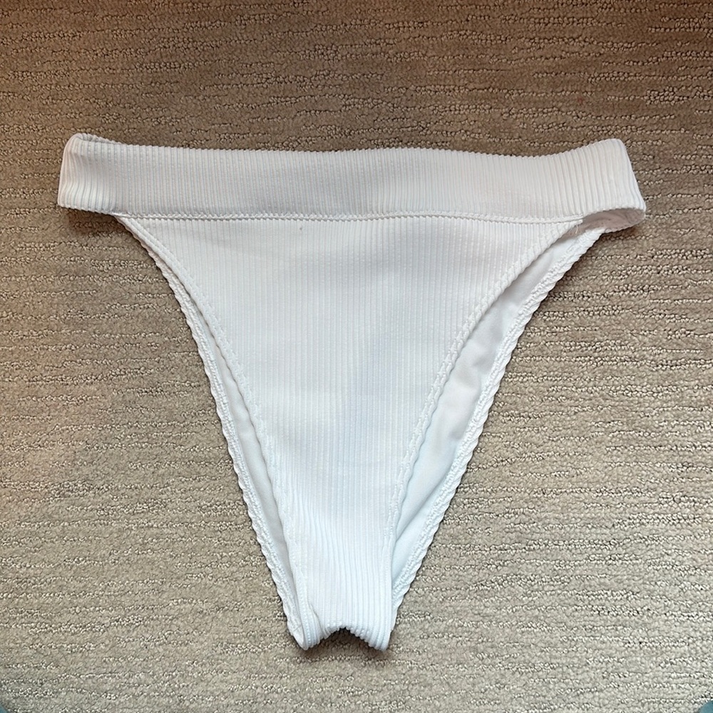 White bikini bottom